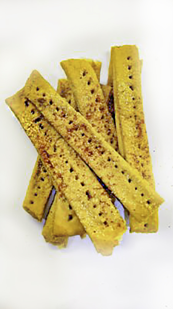 Baked Chickpea Cracker Recipe | My Vegetarian Family #bakedchickpeacrackers #VeganGF