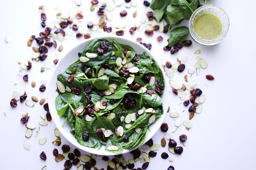Cranberry Spinach Salad #myvegetarianfamily