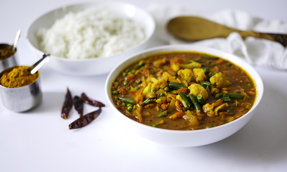 Easy Indian Vegetable Curry #myvegetarianfamily #incrediblyindian #vegan #glutenfree