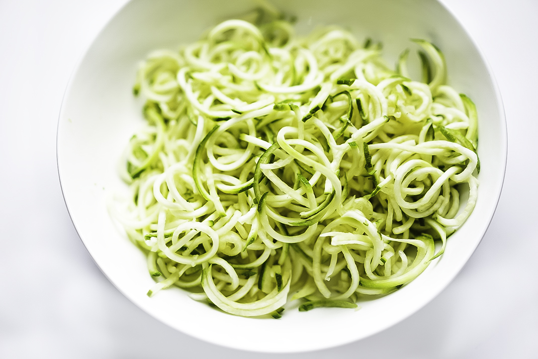 Zucchini Noodles | Spiralized Zucchini for Zoodles | My Vegetarian Family #myvegetarianfamily #zoodles #zucchininoodles