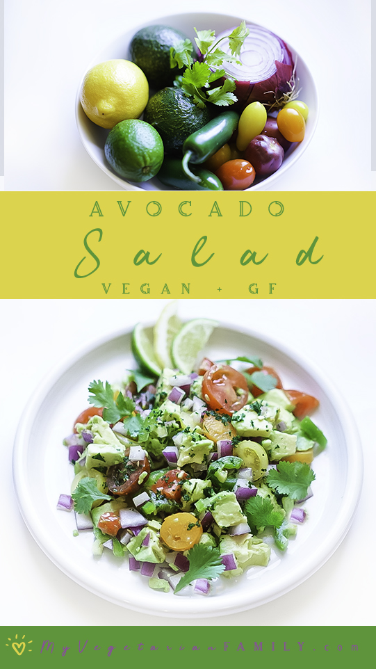 Avocado Salad Recipe | My Vegetarian Family #avocadosalad #myvegetarianfamily