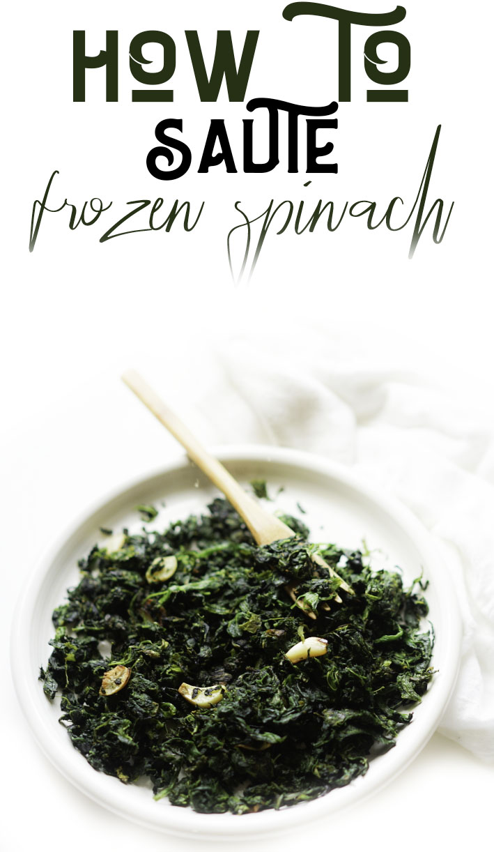 How To Sauté Frozen Spinach | My vegetarian Family #frozenspinach #howtosautespinach #myvegetarianfamily