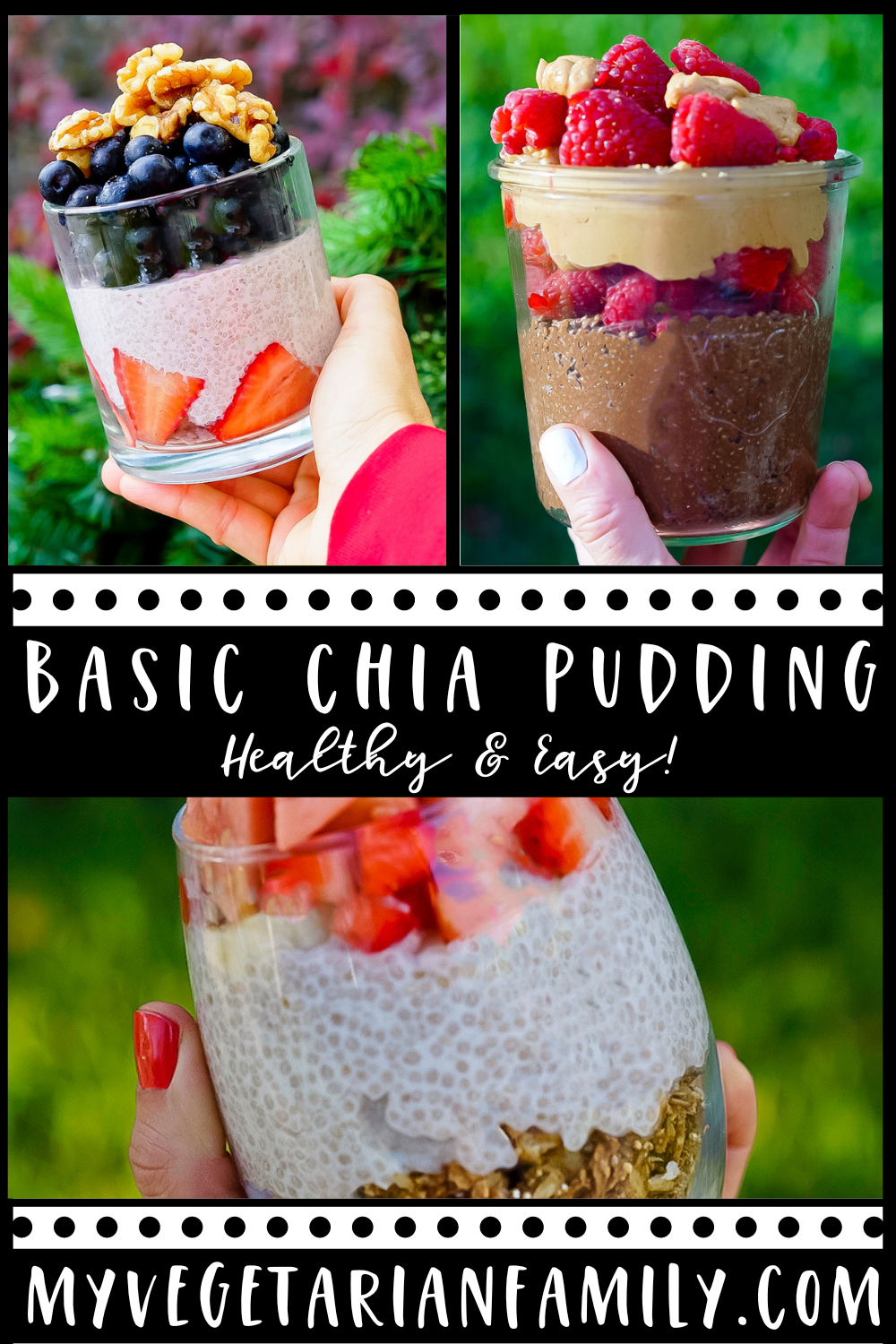 Basic Chia Pudding Recipe | My Vegetarian Family #basicchiapudding #mealprepbreakfast