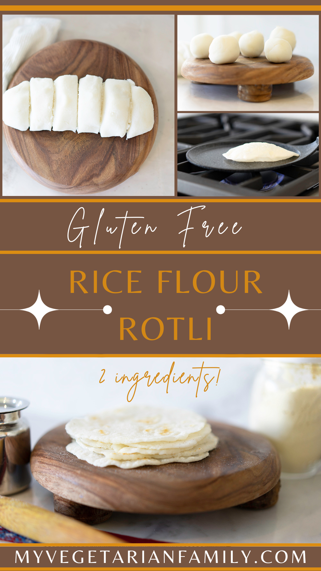 Rice Flour Roti Recipe | My Vegetarian Family #riceflourroti