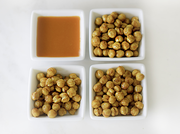 Air Fryer Buffalo Chickpeas
