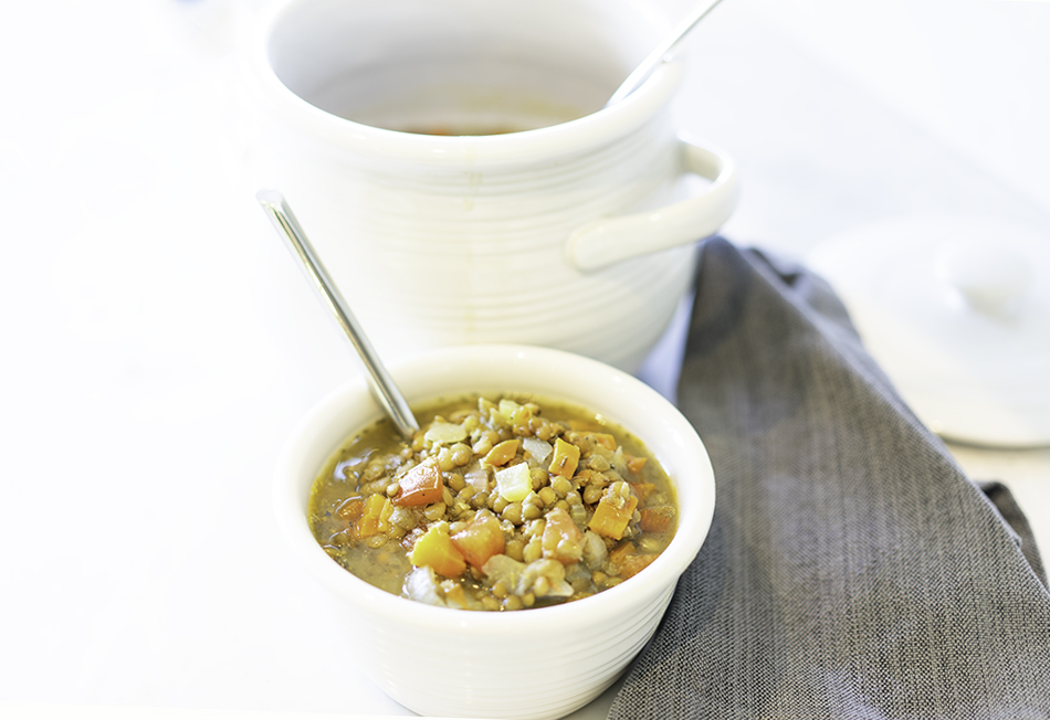 Instant Pot Lentil Soup My Vegetarian Family #vegan #glutenfree #instantpotrecipes