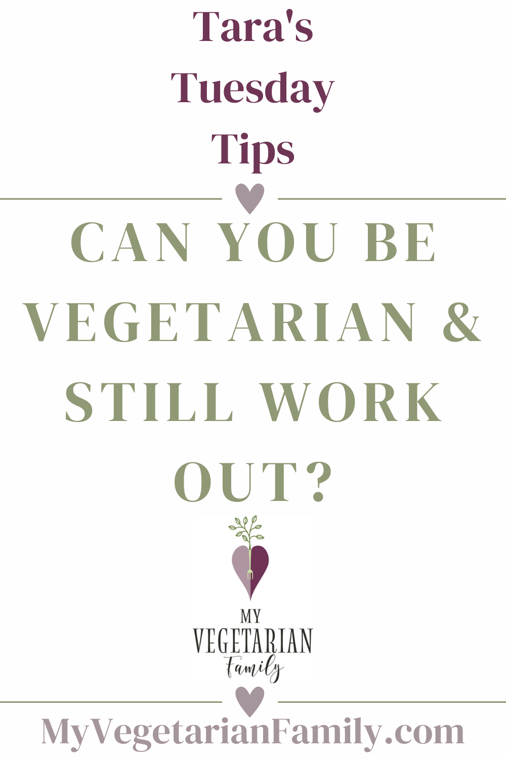 Can You Be Vegetarian and Still Work Out? | My Vegetarian Family #vegetarianathlete