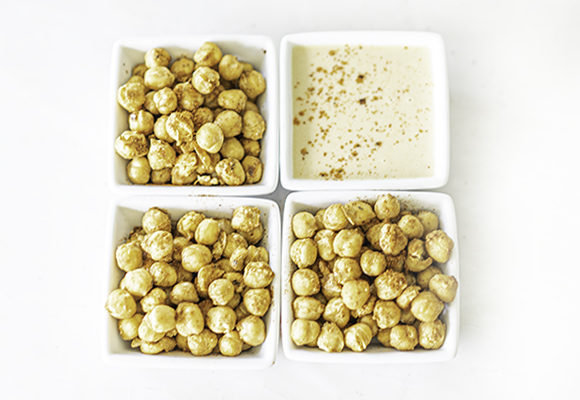Air Fryer Garlic Chickpeas