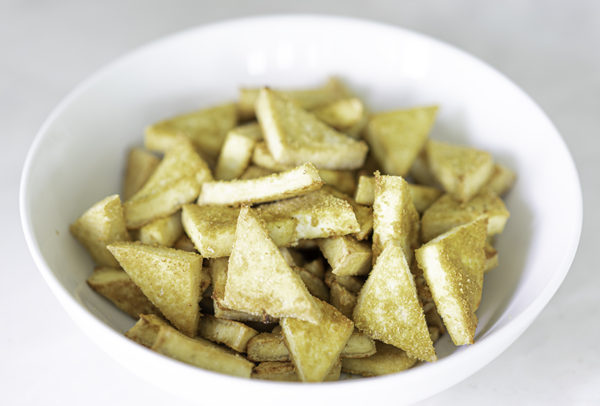 Crispy Oven Baked Tofu with No Oil | My Vegetarian Family