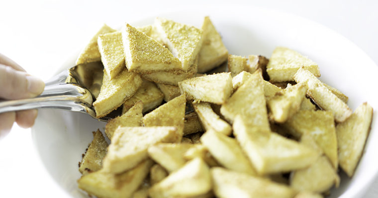 Crispy Oven Baked Tofu with No Oil
