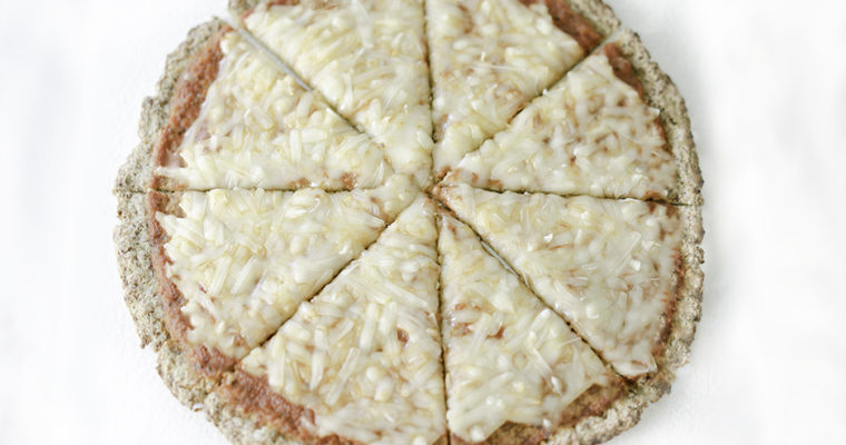 Eggless Cauliflower Pizza Crust (egg-free + dairy-free!)
