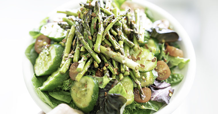 Oil-Free Balsamic Asparagus Salad