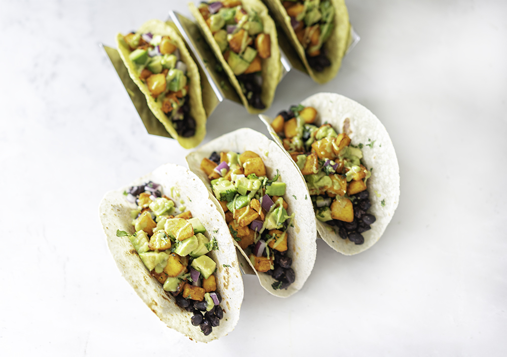 Pumpkin Black Bean Tacos
