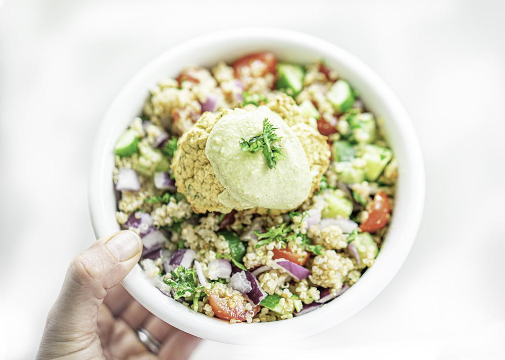 Quinoa Tabbouleh Salad Recipe | My Vegetarian Family #quinoatabbouleh #quinoasalad #oilfreetabbouleh #oilfreesalad
