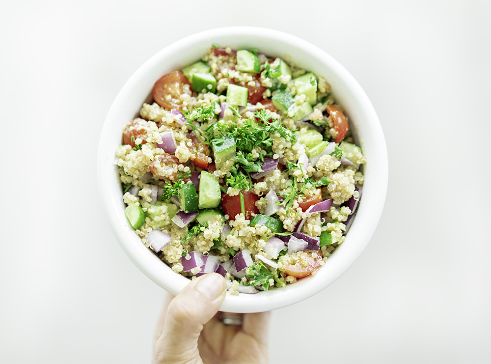 Quinoa Tabbouleh Salad Recipe | My Vegetarian Family #quinoatabboulehrecipe #quinoasalad #oilfreetabbouleh #oilfreesalad #veganglutenfreetabbouleh