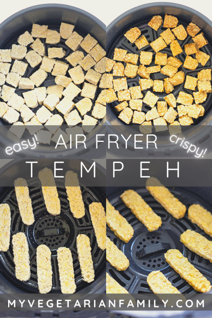 How To Air Fry Tempeh | My Vegetarian Family #howtoairfrytempeh #airfryertempeh #airfriedtempeh #oilfreetempeh