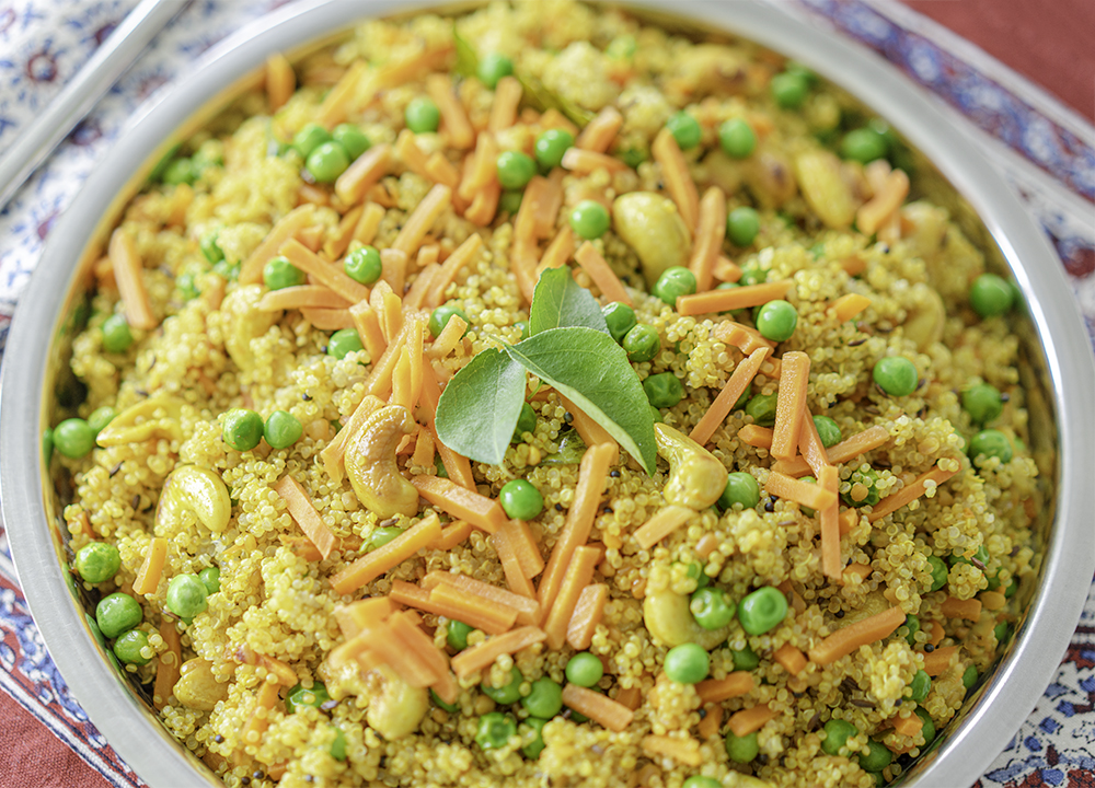 Quinoa Upma - Instant Pot & Stovetop - Indian Veggie Delight
