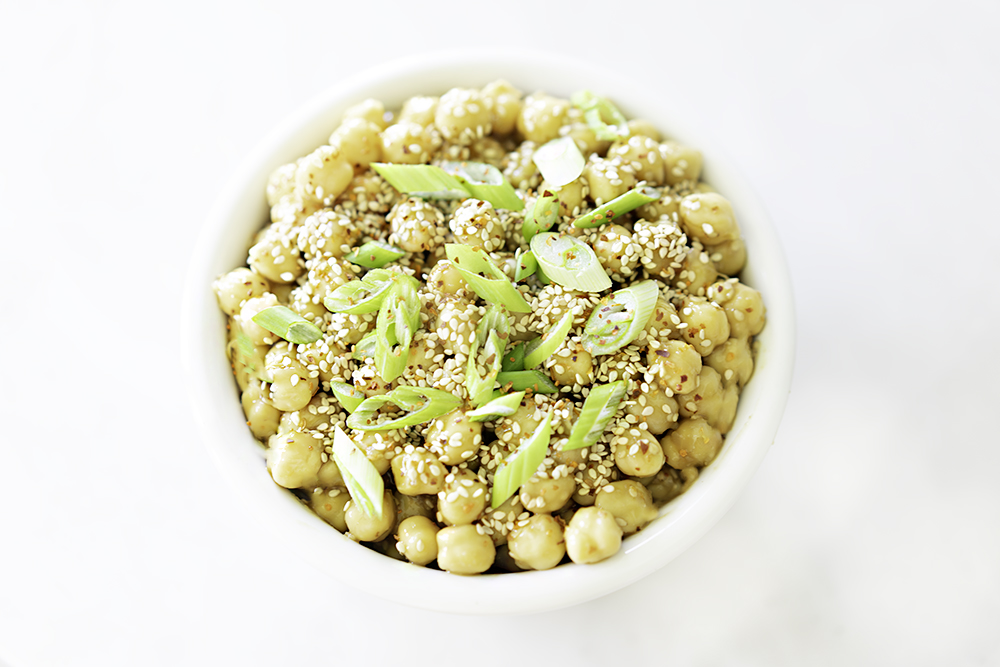 Easy Sticky Sesame Chickpeas | Vegan! | My Vegetarian Family