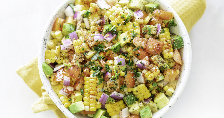 Avocado Corn Salad (Oil-Free!)