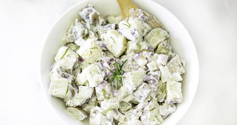 Vegan Rosemary Potato Salad (Eggless!)