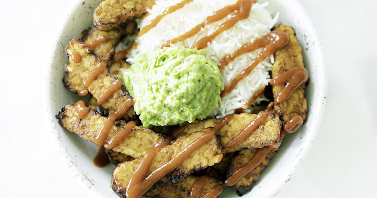 Air Fryer Sriracha Tempeh