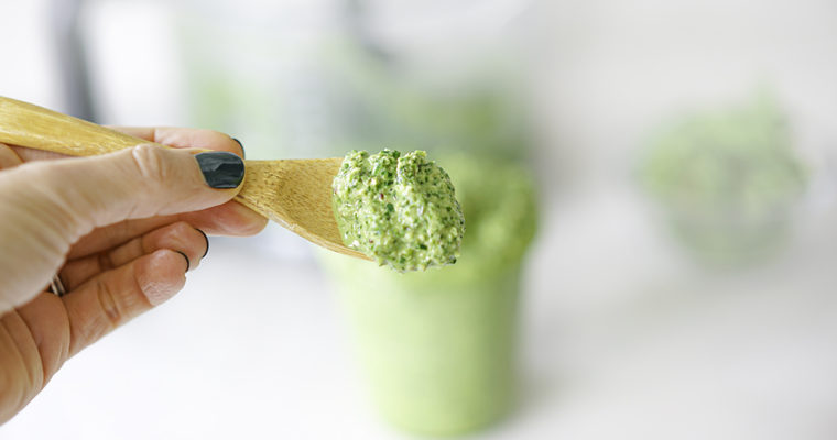 Broccoli Sprout Pesto (Oil-Free)