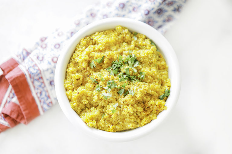 Instant Pot Indian Turmeric Quinoa | My Vegetarian Family