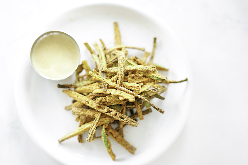 Fried okra outlet in air fryer