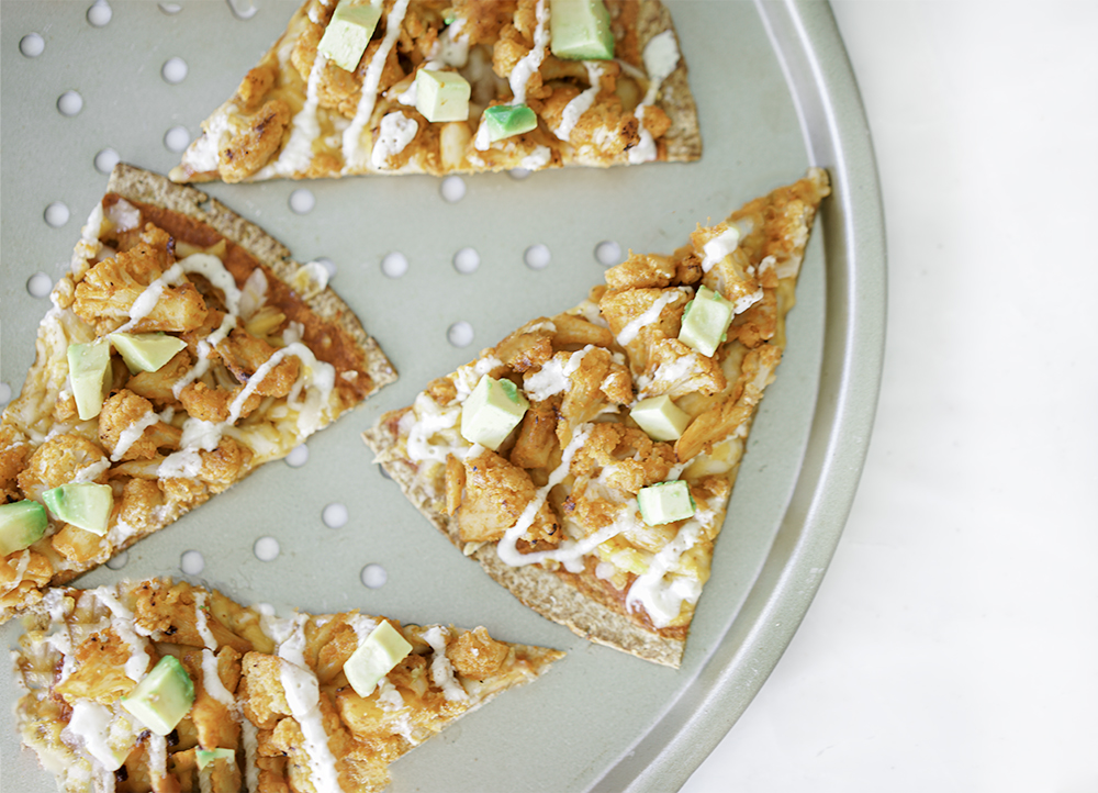 Vegan Buffalo Cauliflower Pizza