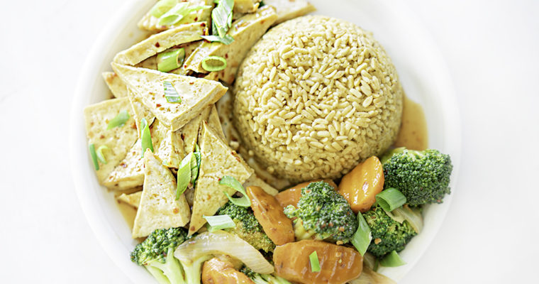 Spicy Garlic Tofu With Vegetables