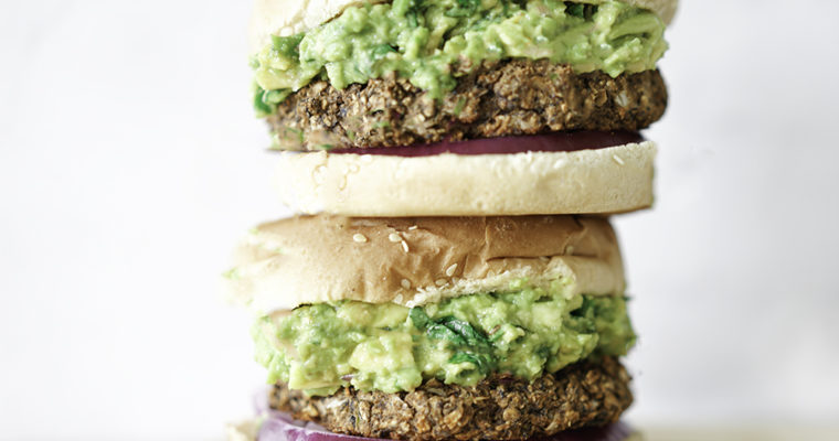 Easy Black Bean Oat Burger