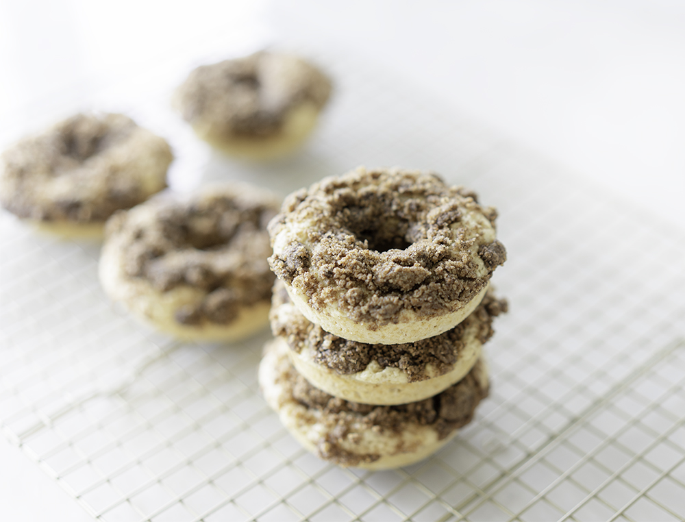 Baked Vegan Coffee Cake Donuts
