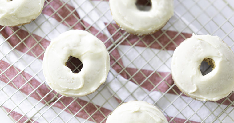 Baked Vegan Gingerbread Donuts