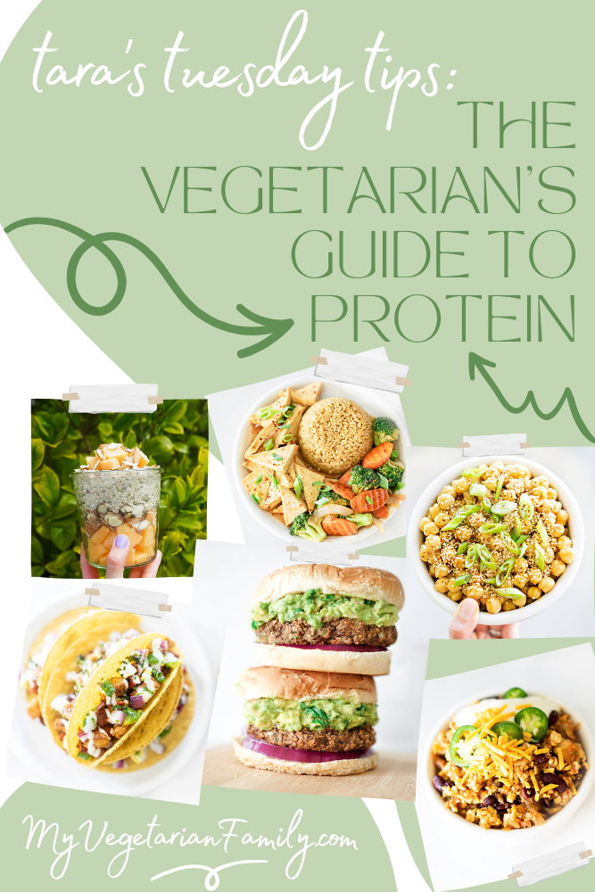 The Vegetarian's Guide To Protein | Tara's Tuesday Tips | My Vegetarian Family #nutritiontips #plantbasedprotein