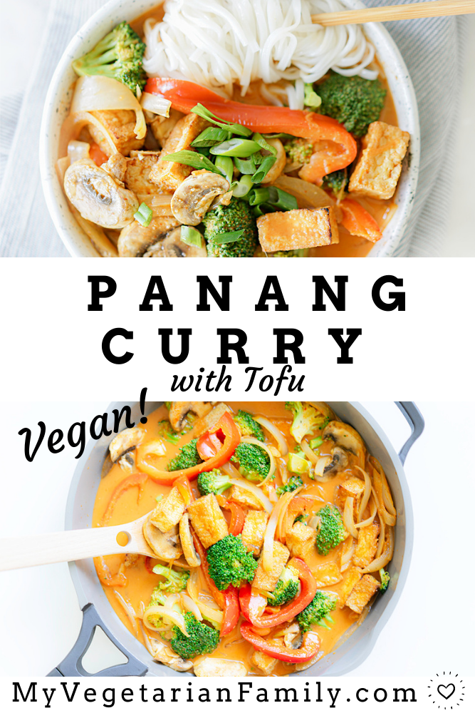 Vegan Panang Curry with Tofu | My Vegetarian Family #panangcurry #veganpanangcurry #panangcurrywithtofu