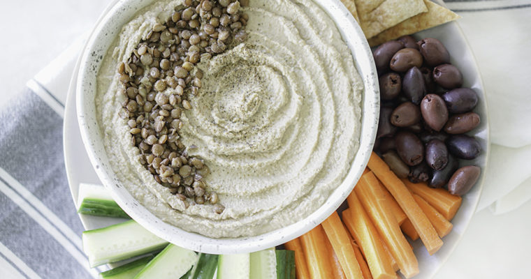 Oil-Free Lentil Hummus Recipe