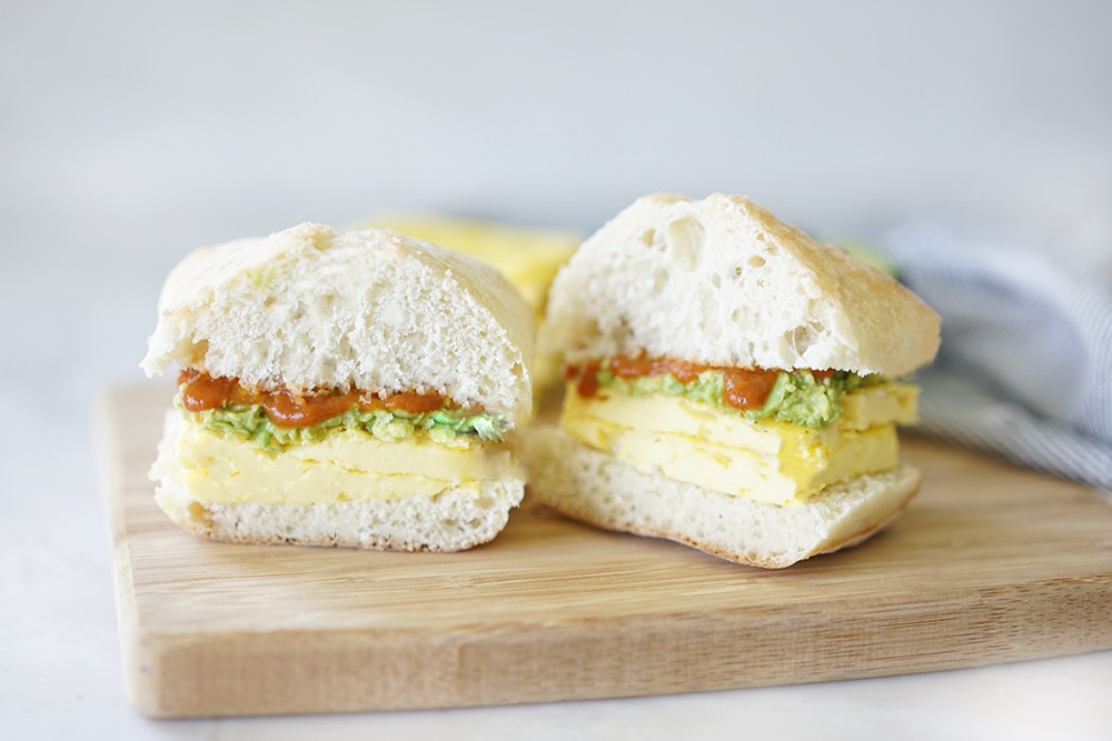Just Egg Breakfast Sandwich | My Vegetarian Family #justeggsandwich
