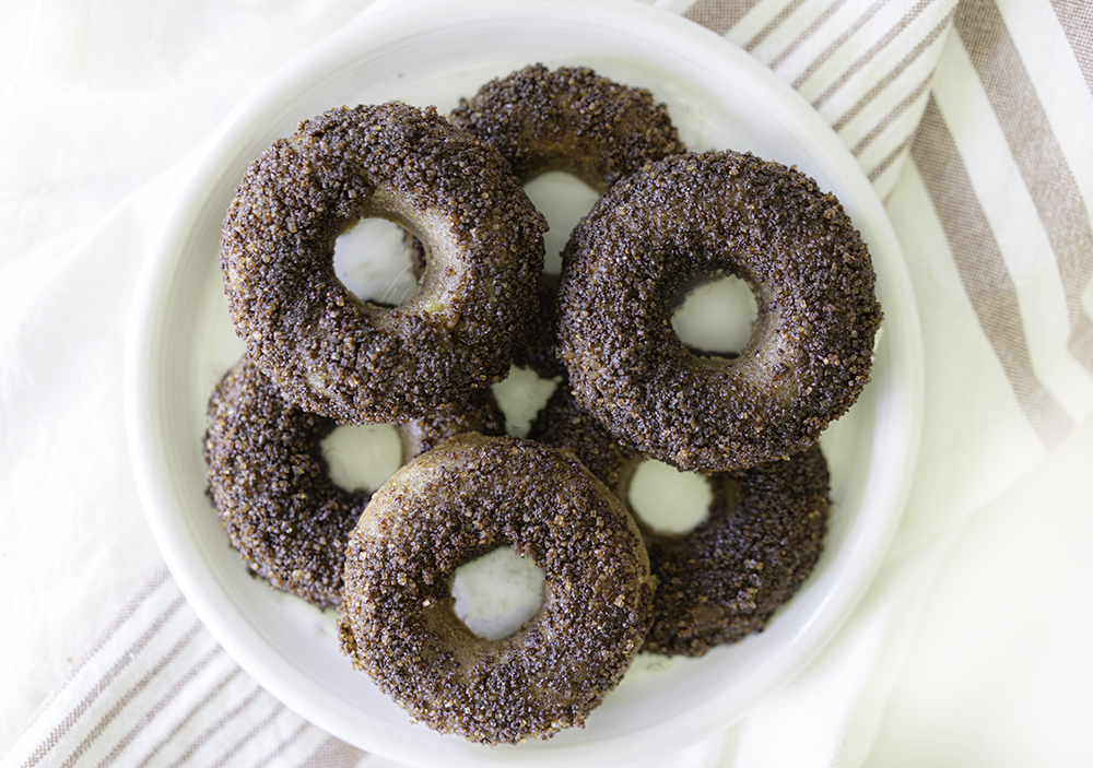 Eggless Baked Banana Bread Donuts