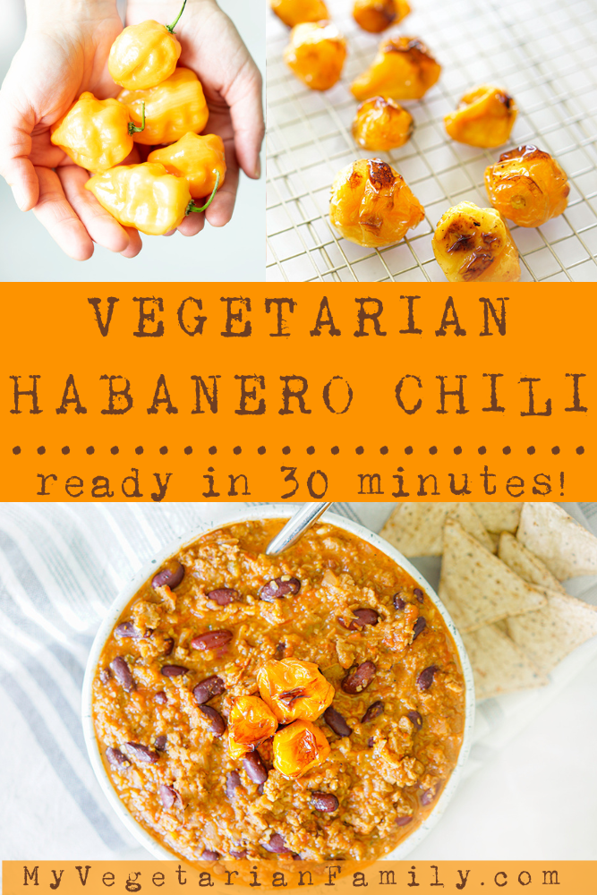Vegetarian Habanero Chili Recipe | My Vegetarian Family #habanerochili #spicychili #vegetarianchili