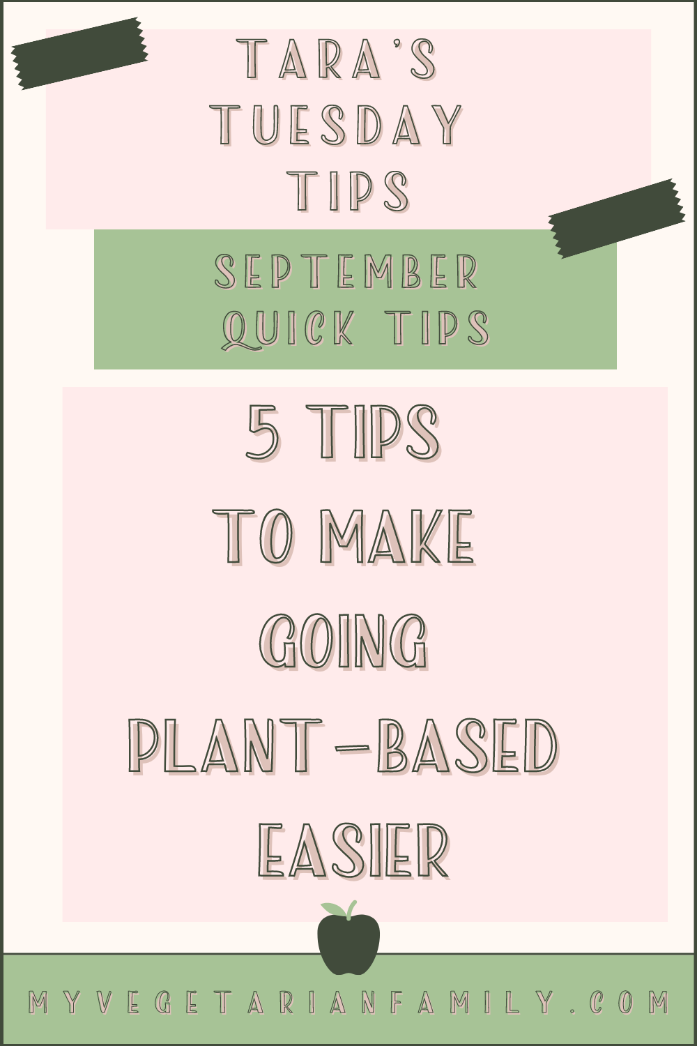 5 Tips To Make Going Plant-Based Easier | My Vegetarian Family | Tara's Tuesday Tips #nutritiontips #newtoplantbased #newvegan