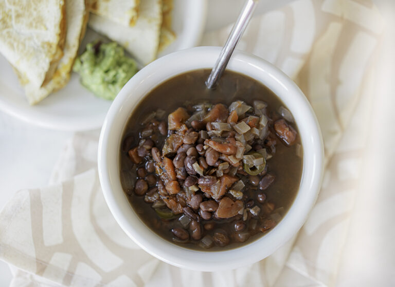 Healthy Instant Pot Black Bean Soup | My Vegetarian Family