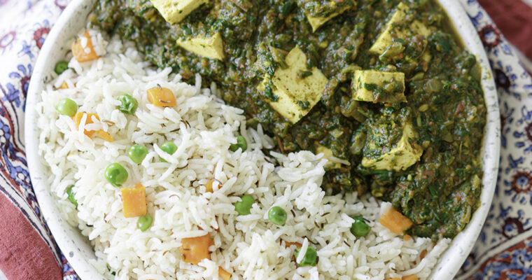 Vegan Tofu Palak Paneer Recipe