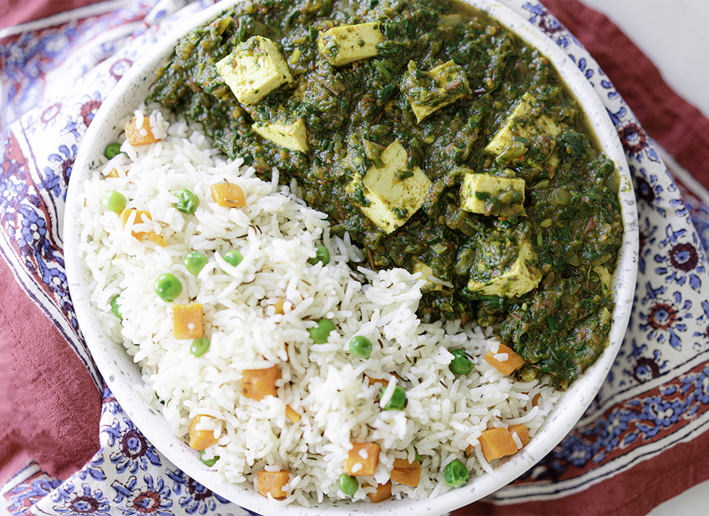 Vegan Palak Paneer with Tofu | My Vegetarian Family #veganpalakpaneer #incrediblyindian