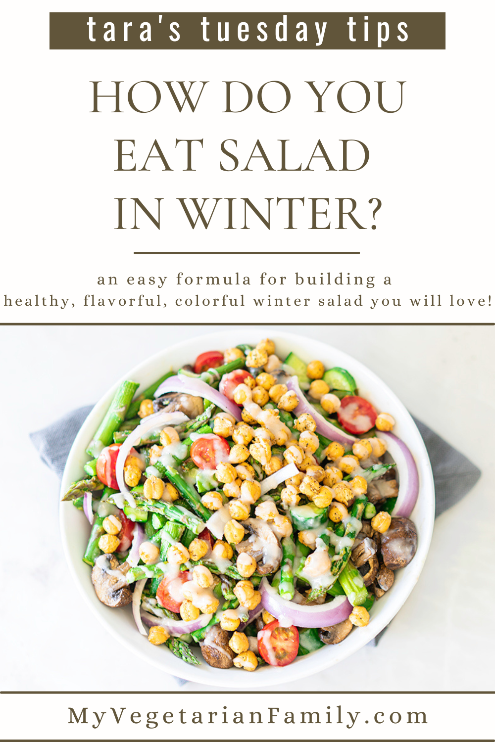 How Do You Eat Salad In Winter | My Vegetarian Family #winterseasonalproduce #wintersalad