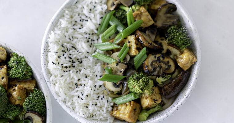 Teriyaki Tempeh With Vegetables