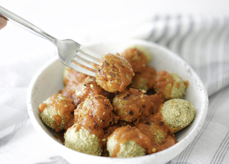 Easy Meatless Tofu Meatballs | My Vegetarian Family