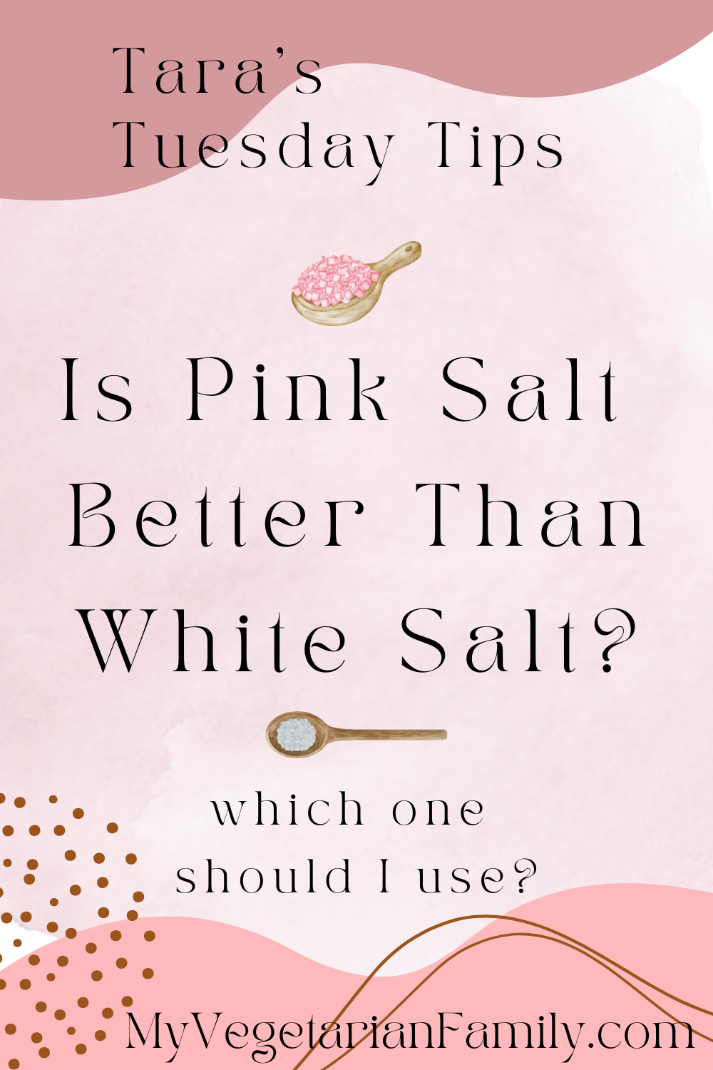 Is Pink Salt Better Than White Salt | Tara's Tuesday Tips | My Vegetarian Family #pinkvswhitesalt