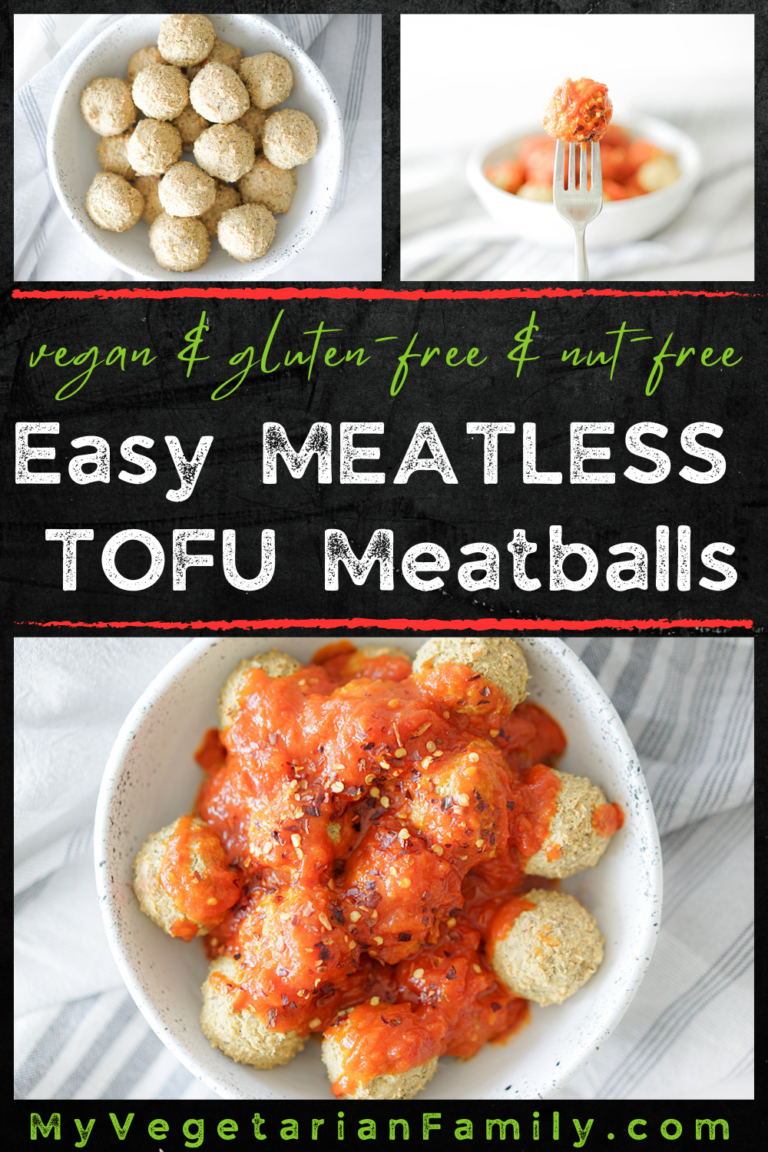 Easy Meatless Tofu Meatballs | My Vegetarian Family