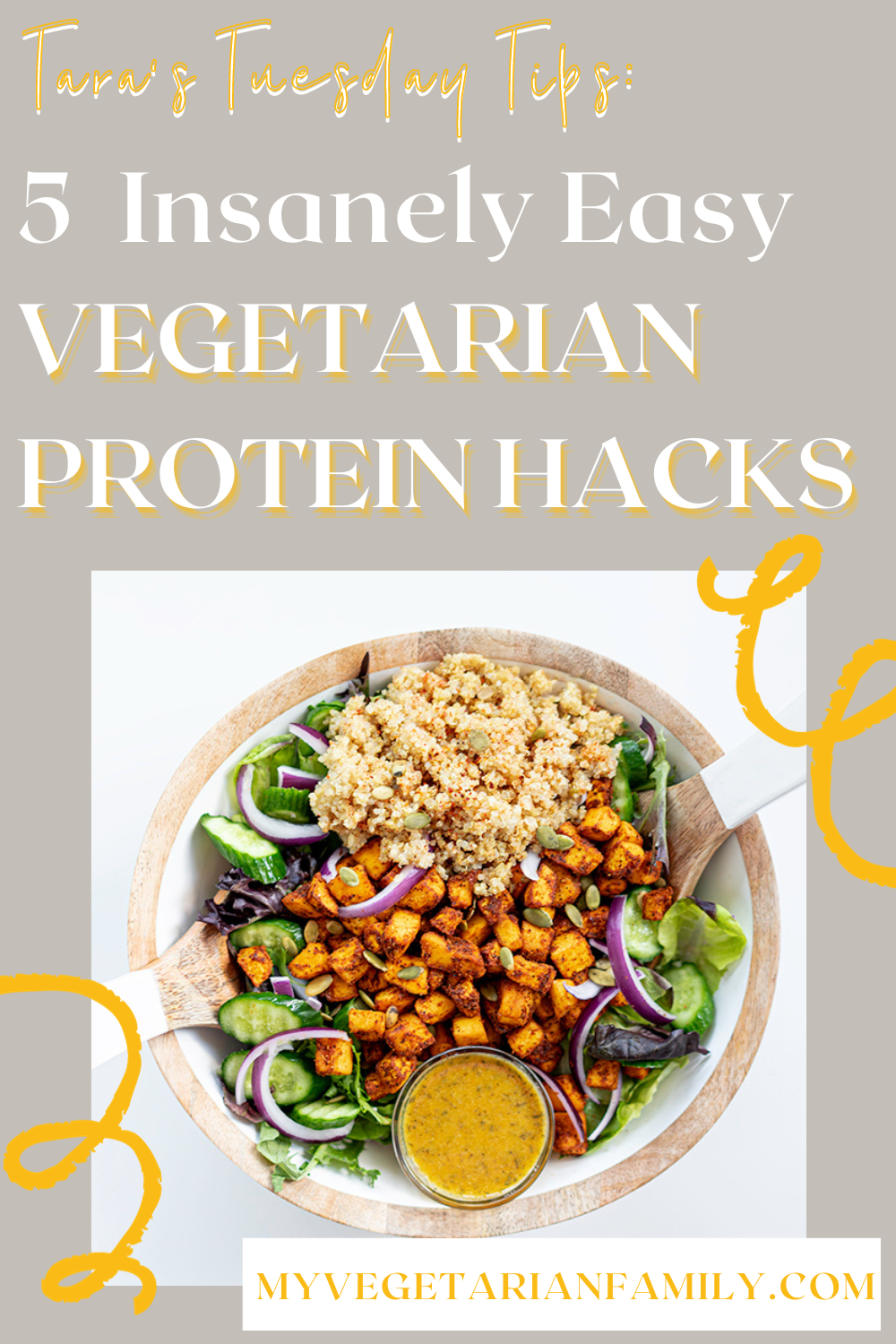 Vegetarian Protein Hacks | My Vegetarian Family | Tara's Tuesday Tips #vegetarianproteinhacks